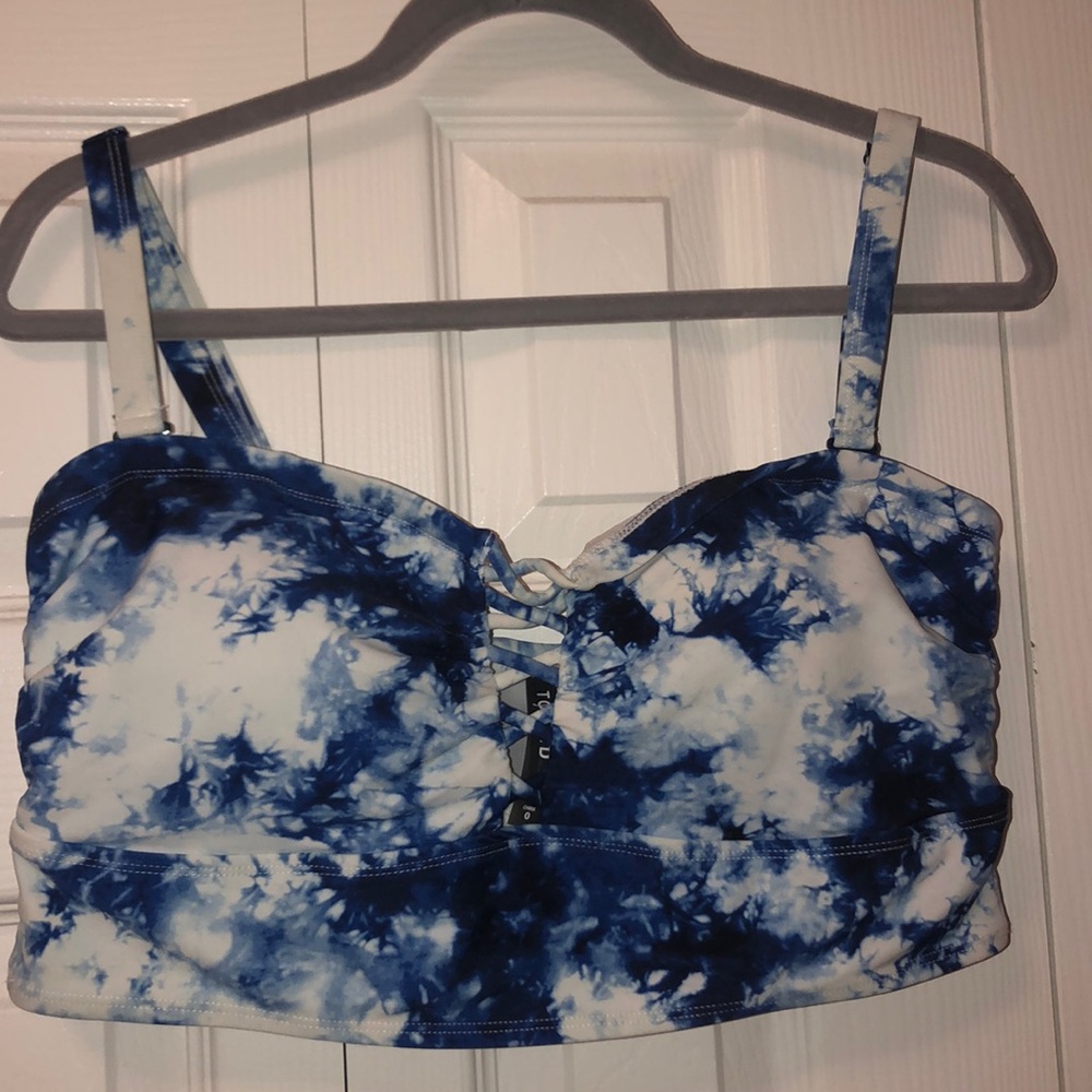 Tie dye blue bathing suit from torrid